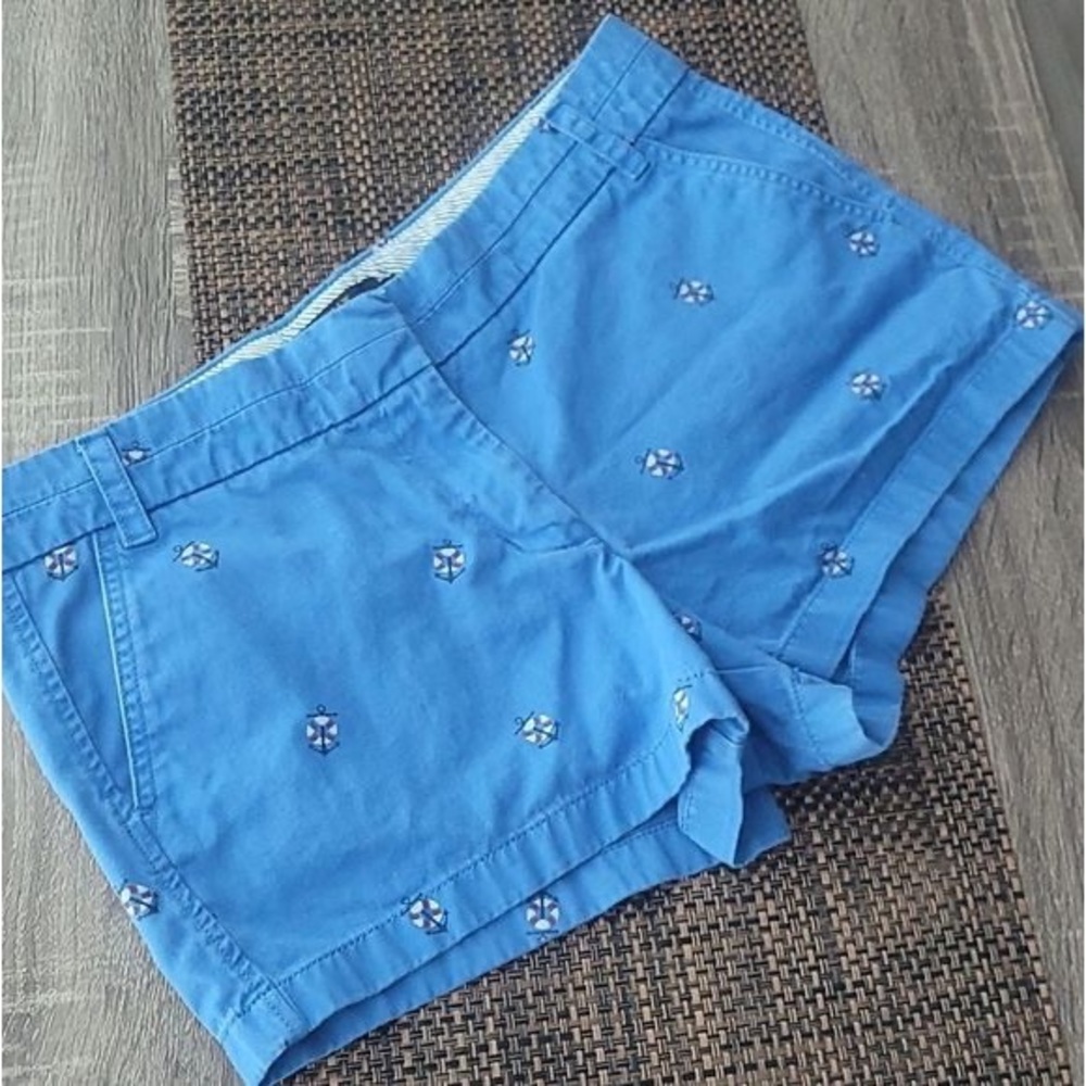 Jcrew nautical 3 inch chino shorts